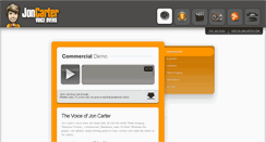 Desktop Screenshot of joncartervoiceovers.com